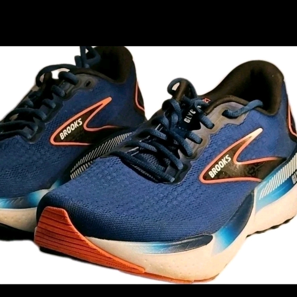 Brooks Sneaker Men 9.5X2EE Blue Cottage Train Norm Barbie Run Y2k Boho Walk [3B]